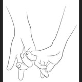 Cuadro Hands series - Pinky promise
