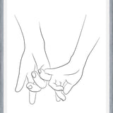 Cuadro Hands series - Pinky promise