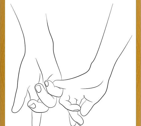 Cuadro Hands series - Pinky promise
