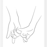 Cuadro Hands series - Pinky promise