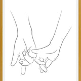 Cuadro Hands series - Pinky promise
