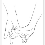 Cuadro Hands series - Pinky promise