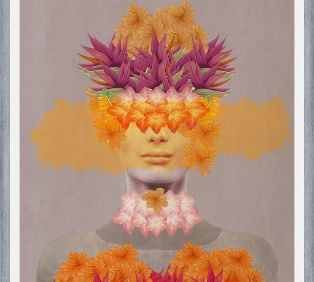 Cuadro Woman in flowers IV