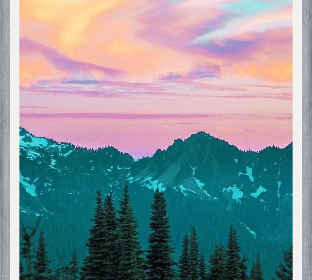 Cuadro Holographic Sky