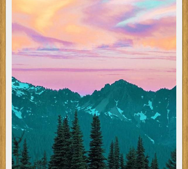 Cuadro Holographic Sky
