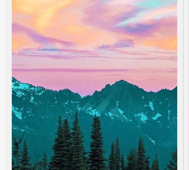 Cuadro Holographic Sky