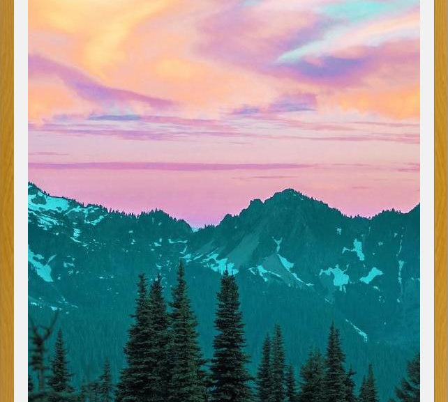 Cuadro Holographic Sky