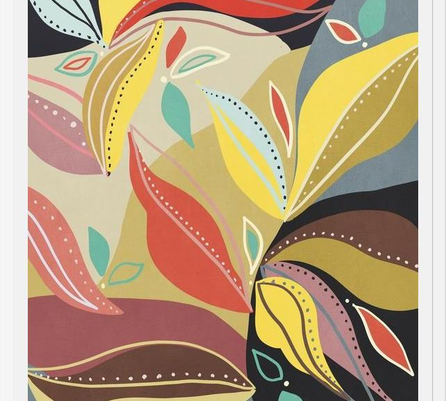 Cuadro Abstract floral 1