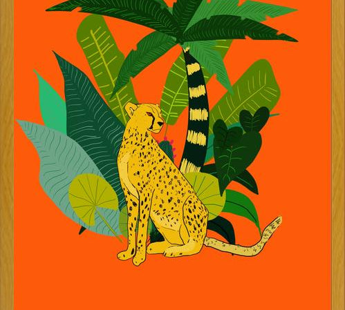 Cuadro Chita en la selva