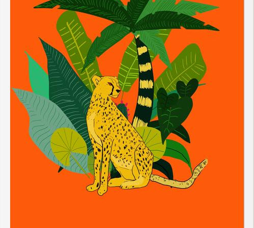 Cuadro Chita en la selva