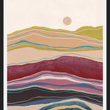 Cuadro Retro rainbow landscape 2