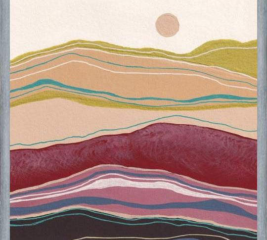 Cuadro Retro rainbow landscape 2