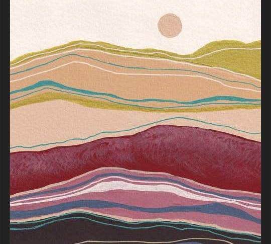 Cuadro Retro rainbow landscape 2