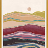 Cuadro Retro rainbow landscape 2