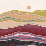 Canvas Retro rainbow landscape 2