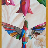 Cuadro El colibrí y el copihue