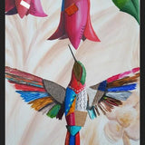 Cuadro El colibrí y el copihue