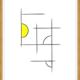 Cuadro Minimalíneas Amarillo