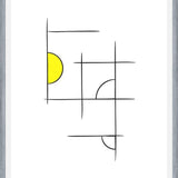Cuadro Minimalíneas Amarillo