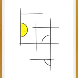 Cuadro Minimalíneas Amarillo