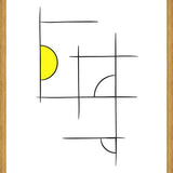 Cuadro Minimalíneas Amarillo