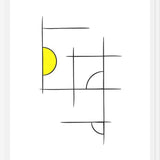 Cuadro Minimalíneas Amarillo