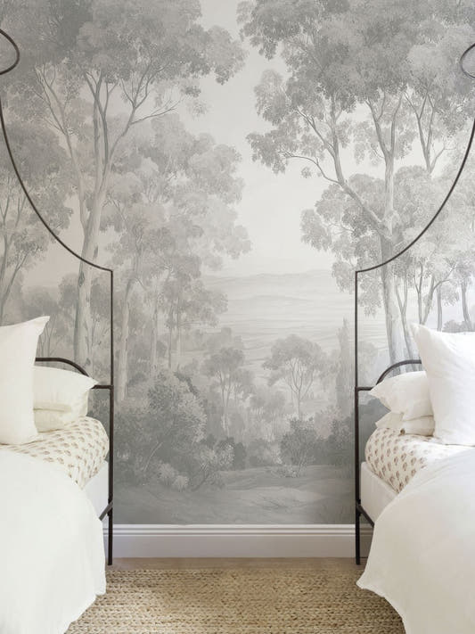 Papel Mural Dosel I Gris