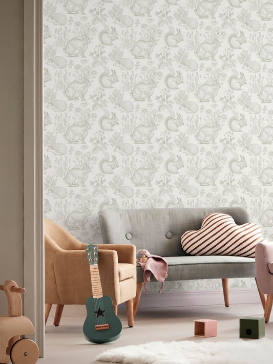 Papel Mural Dulce Bosque Pistacho