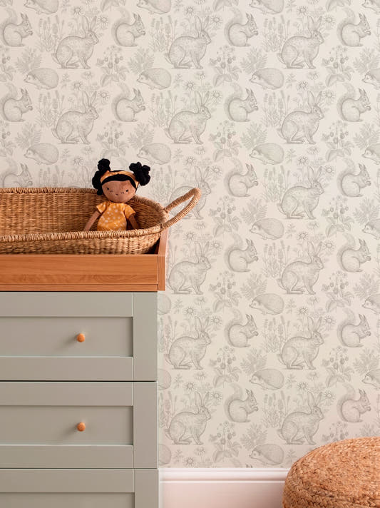 Papel Mural Dulce Bosque Beige