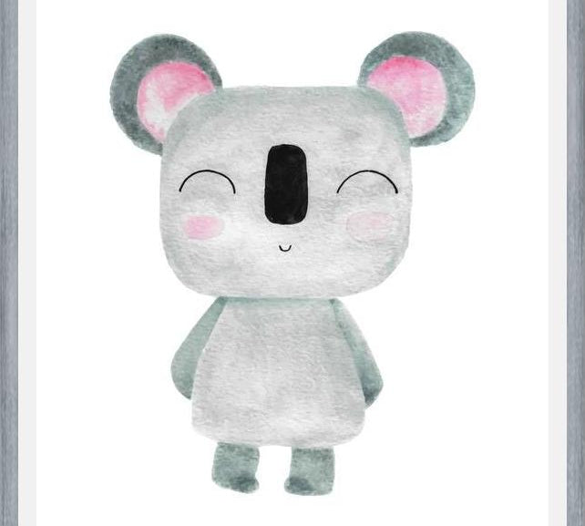 Cuadro Koala en acuarela