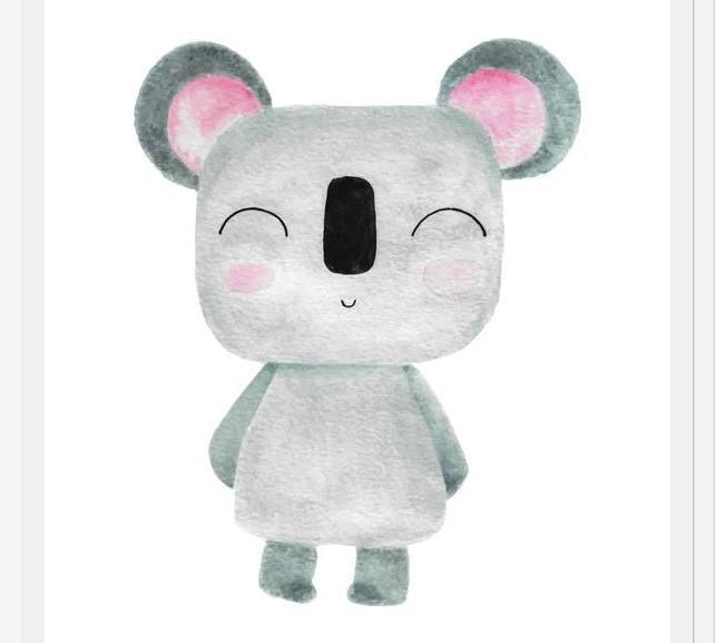 Cuadro Koala en acuarela