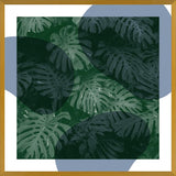 Cuadro Tropical Leaves Blue
