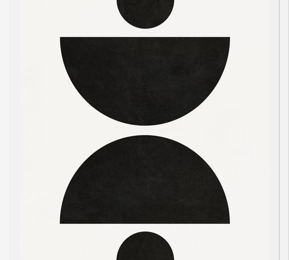 Cuadro ABSTRACT AND GEOMETRIC SHAPES 02BW