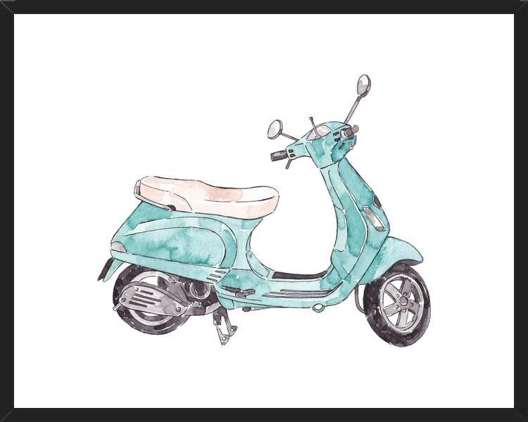 Cuadro Moto Vintage