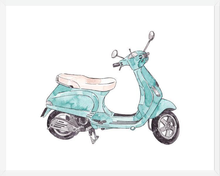 Cuadro Moto Vintage