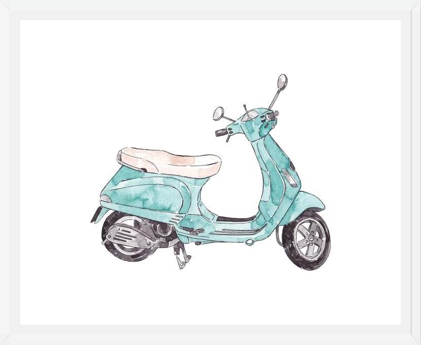 Cuadro Moto Vintage