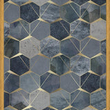 Cuadro Diamantes Azules -  Geométrico