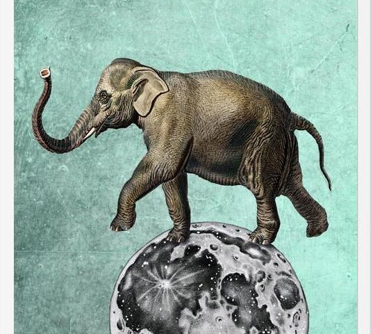 Cuadro Moon Circle