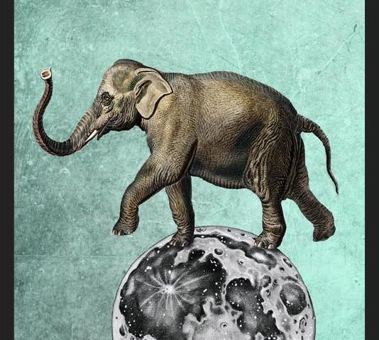 Cuadro Moon Circle