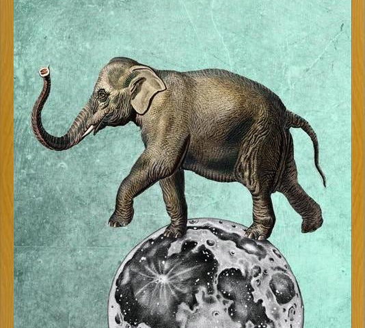 Cuadro Moon Circle