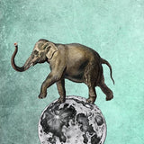 Canvas Moon Circle