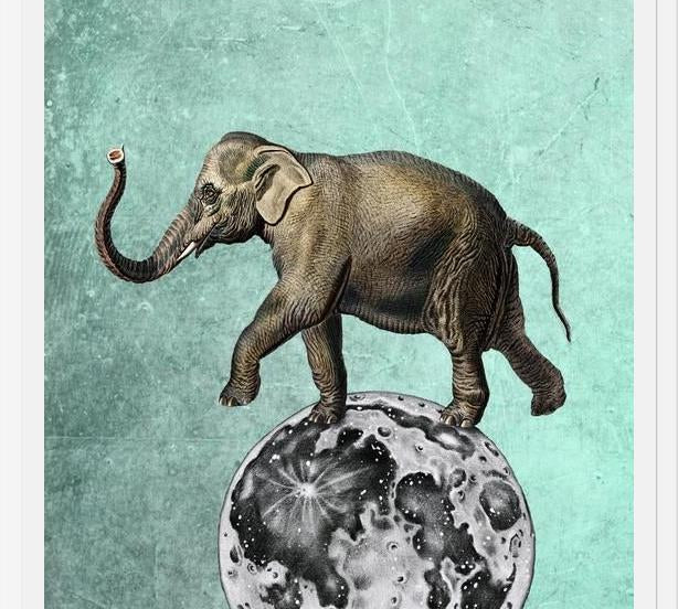 Cuadro Moon Circle