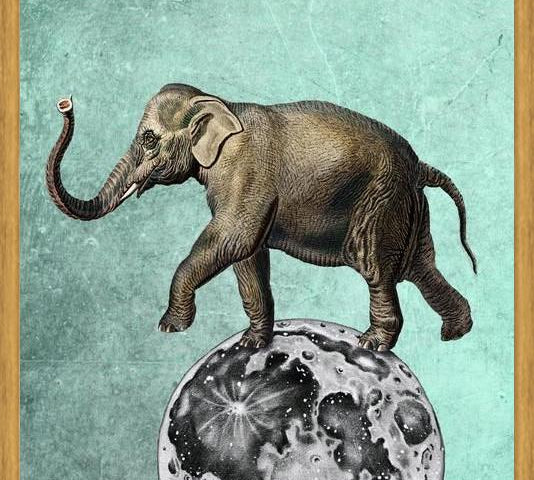 Cuadro Moon Circle