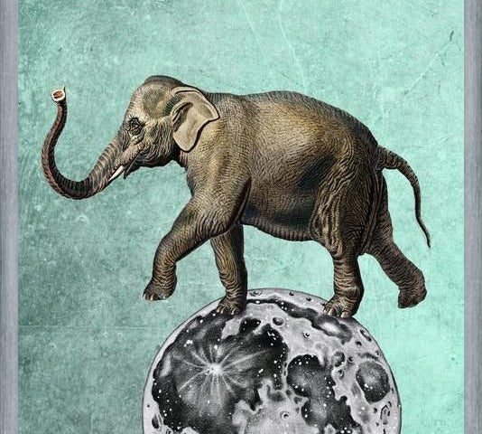Cuadro Moon Circle