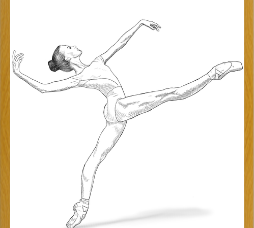 Cuadro Bailarina