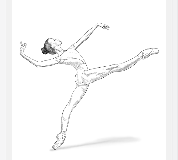 Cuadro Bailarina