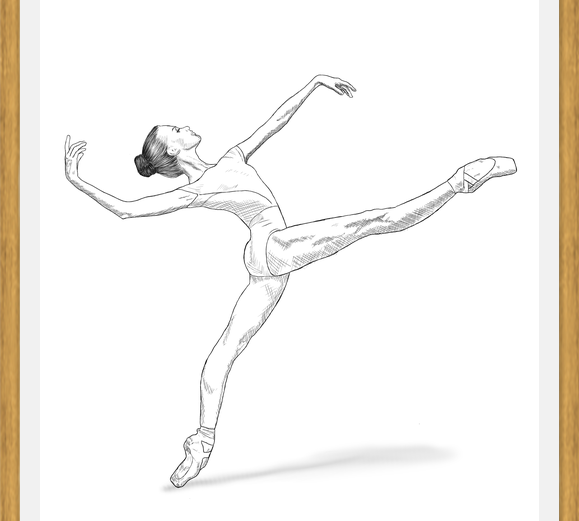 Cuadro Bailarina