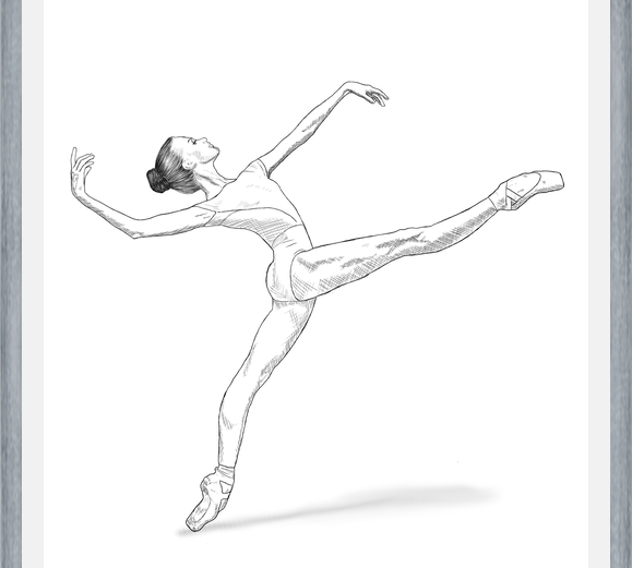 Cuadro Bailarina