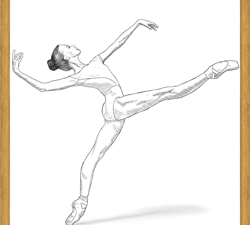 Cuadro Bailarina