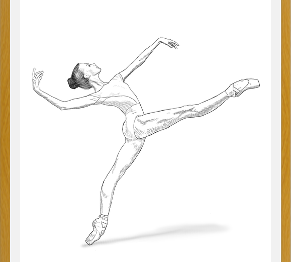 Cuadro Bailarina